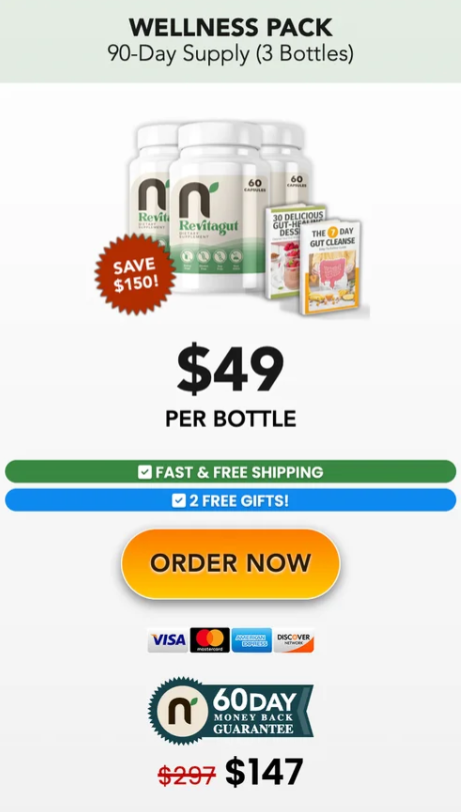 Revitagut Buy 3 Bottles